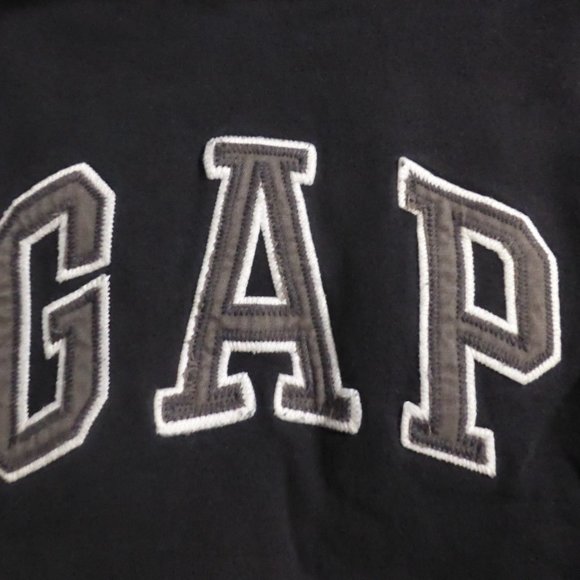 GAP KIDS, black hooded sweatshirt, kangaroo pockets, size small, GUC - Picture 4 of 11